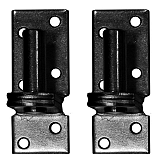 Duim zwart 16mm t.b.v. zwart stalen frame (2st)